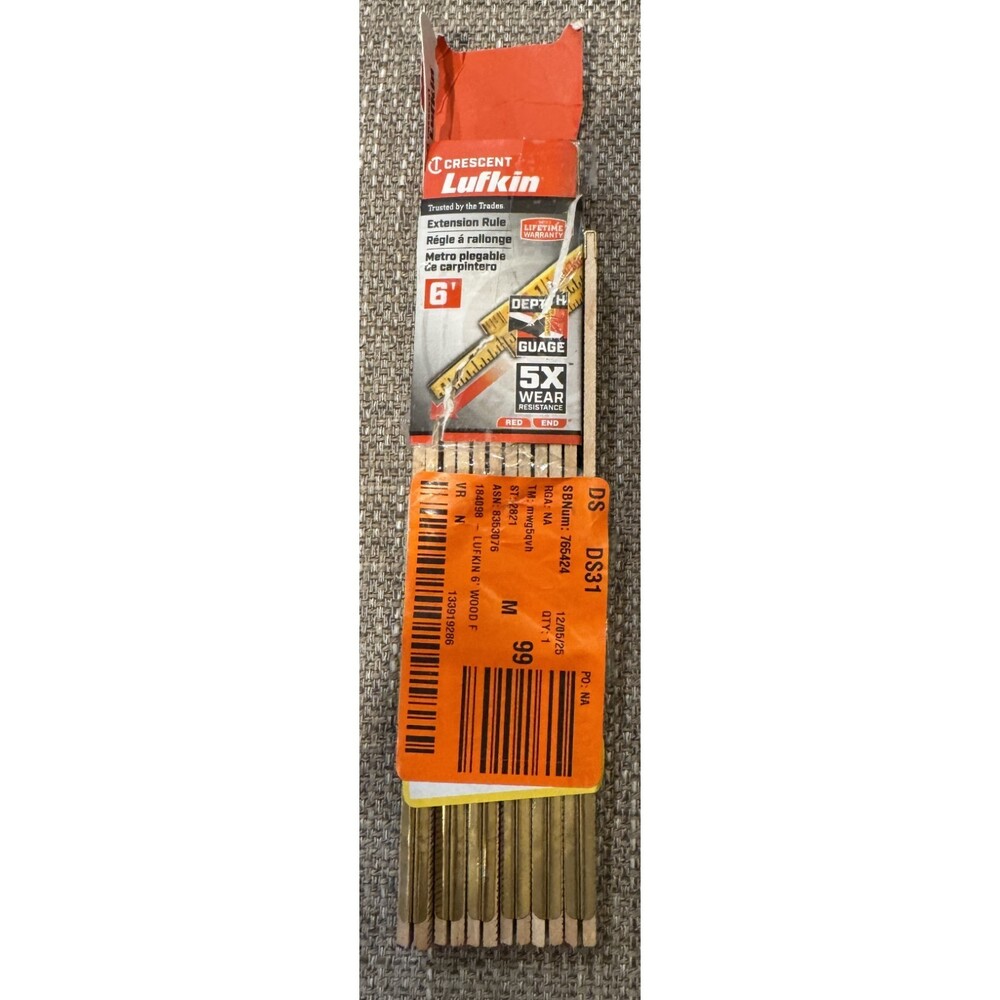 New Lufkin Wood 6 Foot Expandable Tape Measure Extension Ruler